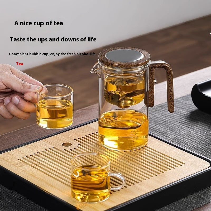 Glass Tea Pot with Magnetic Separation Filtration