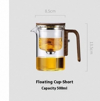 Glass Tea Pot with Magnetic Separation Filtration