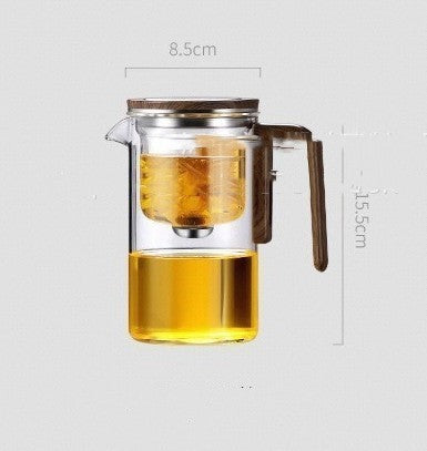 Glass Tea Pot with Magnetic Separation Filtration