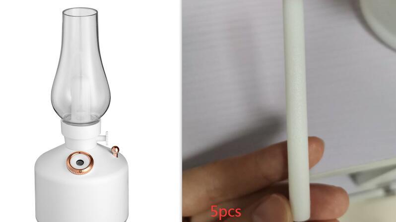 Vintage kerosene lamp style essential oil diffuser and night light humidifier.