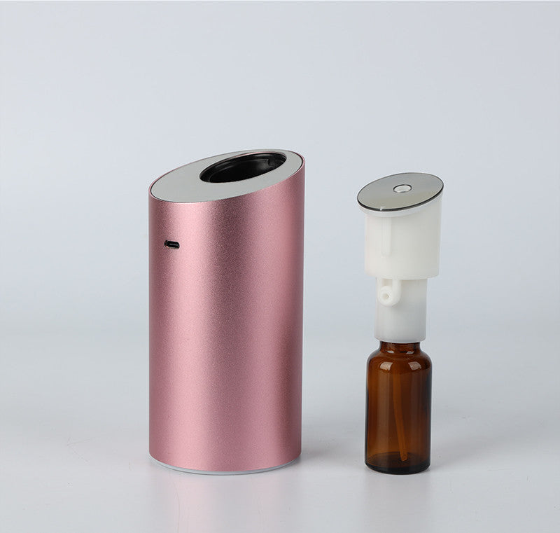 Waterless essential oil nebulizer and smart USB diffuser for car aromatherapy.