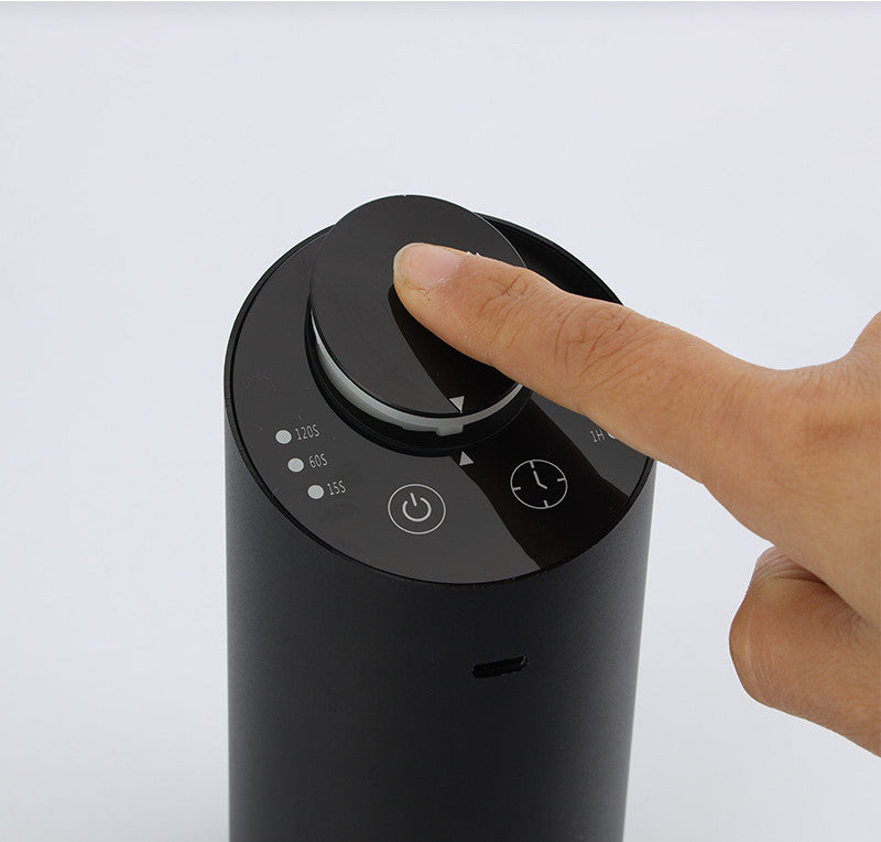 Waterless essential oil nebulizer and smart USB diffuser for car aromatherapy.