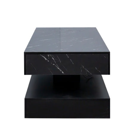 Modern 6.93IN LED Coffee Table with Lights for Large Living Room