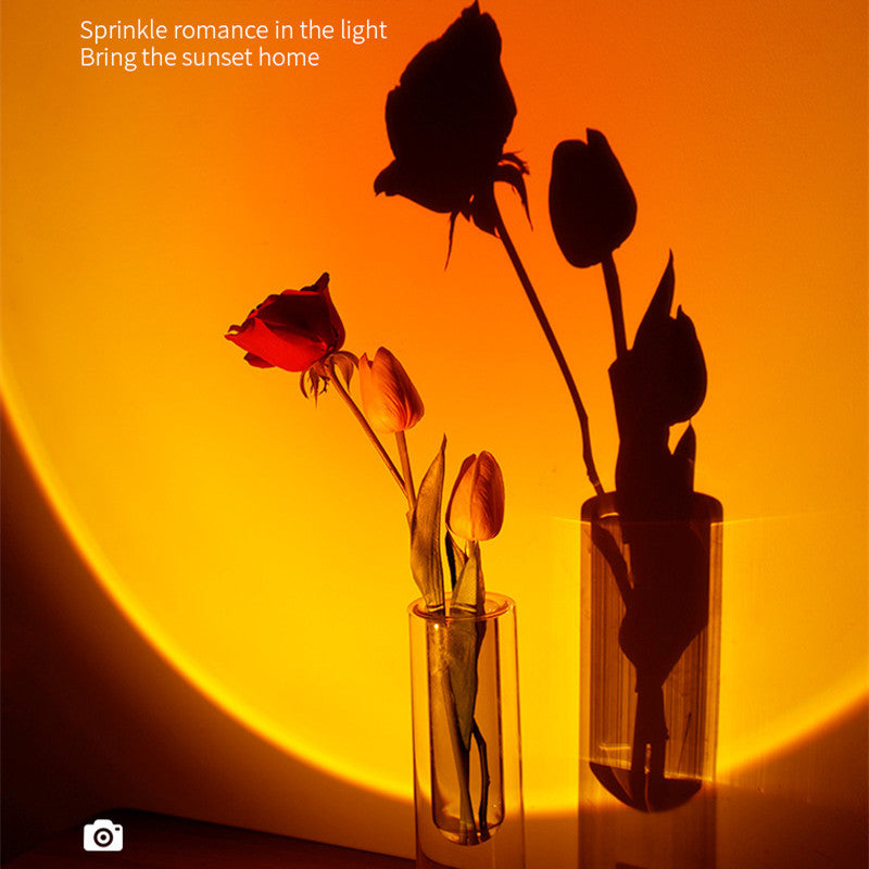 Mini Wireless Sunset Lamp Humidifier and Ambient Light Mist Maker