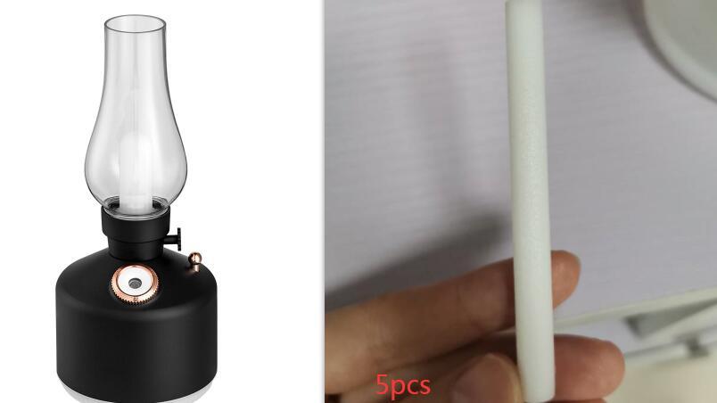 Vintage kerosene lamp style essential oil diffuser and night light humidifier.