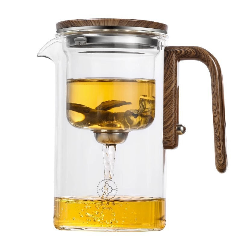 Glass Tea Pot with Magnetic Separation Filtration